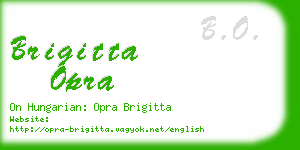 brigitta opra business card